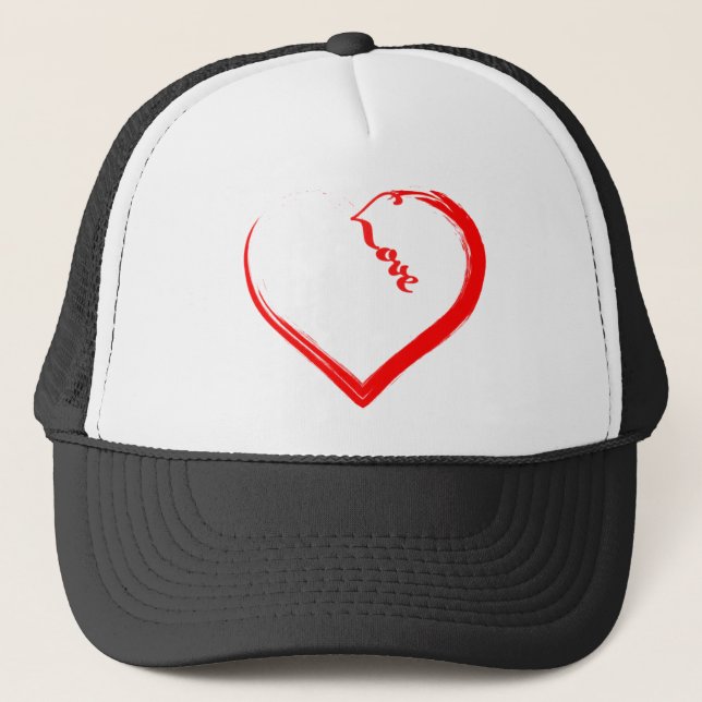 Un Sombrero Camionero De Corazón Agradable (Anverso)