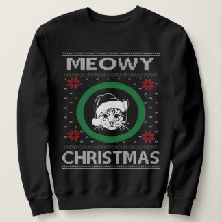 Un suéter feo para el gato de los Navidades Meowy