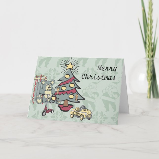 Un tacto del navidad retro (Anverso)
