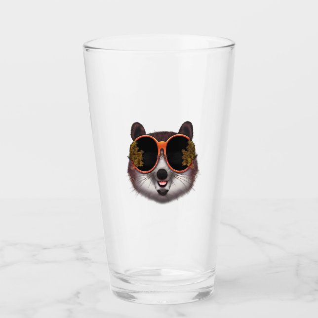 Un Tanuki Guay Con Gafas De Sol Ornadas (Anverso)