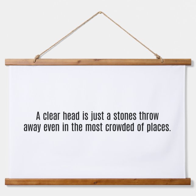 Un Tapiz De Muro De Madera Clara En La Cabeza (Anverso )