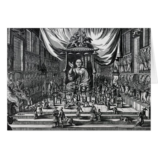 Un templo budista, un ilustracion (Anverso (Horizontal))