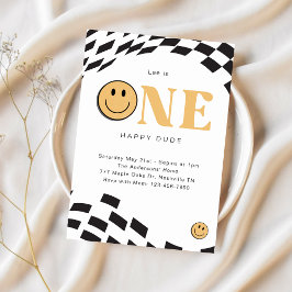 Un tipo feliz 1er cumpleaños invitación