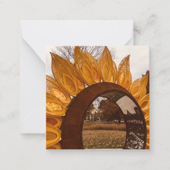 Un toque de Z "Sunflower Kansas" mini notas (Anverso)