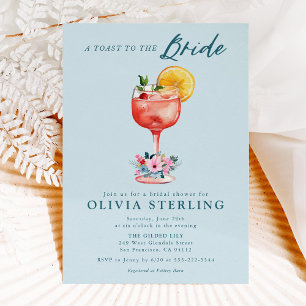 Un Tostada A La Invitación A La Ducha De Novias