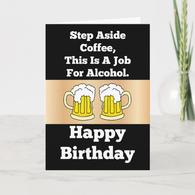 Un trabajo para la tarjeta de cumpleaños del (Anverso)