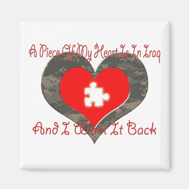Un trozo de mi corazón está en el imán iraquí (Frente)
