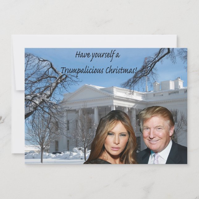 Un trumpalicioso navidad de Donald y Melania (Anverso)