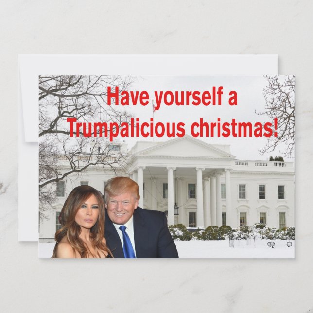 Un trumpalicioso navidad de Donald y Melania (Anverso)