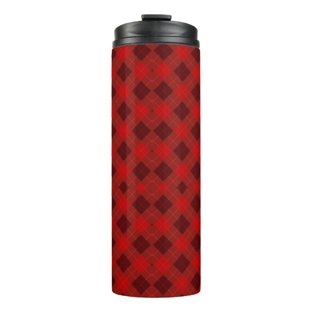Un vaso alto para viajar con un vibrante patrón de (Anverso)