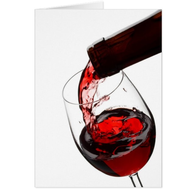 Un vaso de vino rojo (Frente)