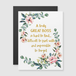 Un verdadero gran jefe de agradecimiento a su jefe