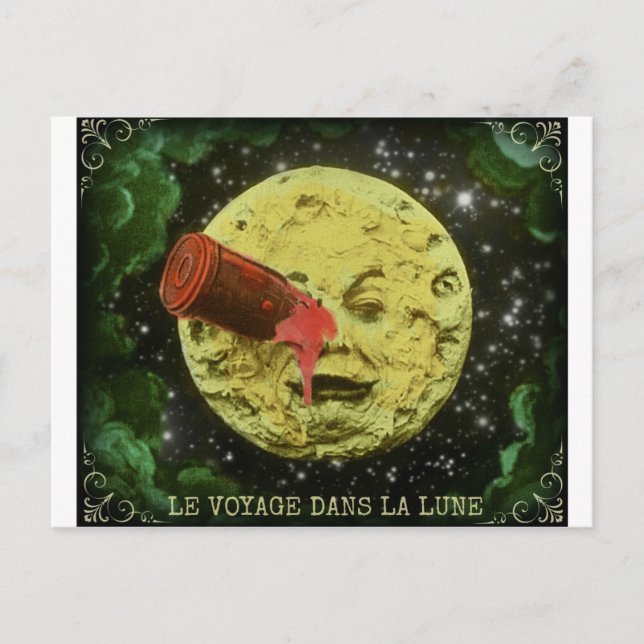 Un viaje a la postal de la luna (Anverso)