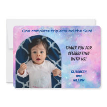 Un viaje alrededor del Sol Foto Tarjeta de agradec