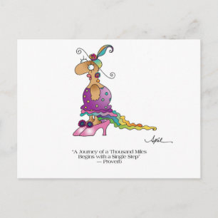 UN VIAJE COMIENZA postal por April McCallum