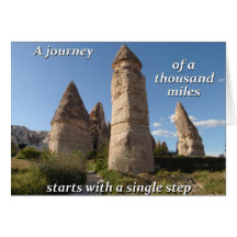 Un viaje empieza con un solo paso.