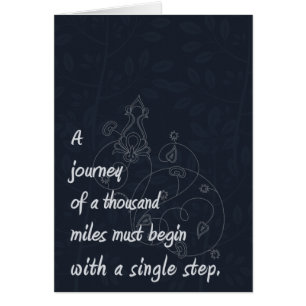 "Un viaje…" Proverbio del zen