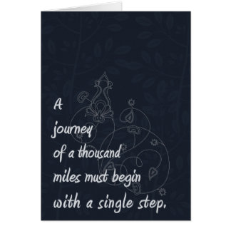 "Un viaje…" Proverbio del zen