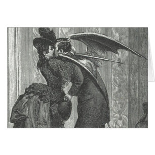 Un Victorian del beso/un vampiro con alas gótico