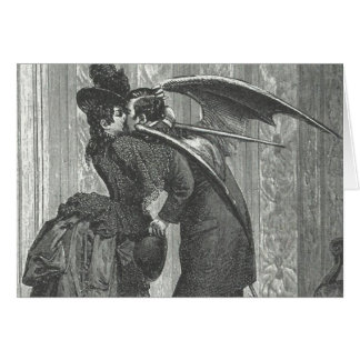 Un Victorian del beso/un vampiro con alas gótico