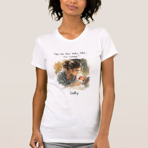 "Un video más, bebé" Curiosa Camiseta de Mamá Vida
