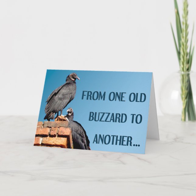 Un Viejo Buzzard A Otra Tarjeta De Saludo De Cumpl (Anverso)