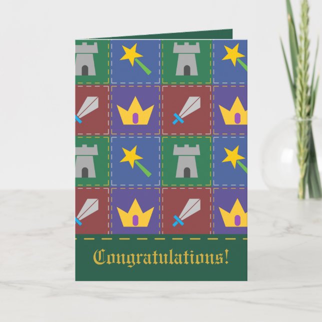 Un Wee su tarjeta de felicitación del edredón de (Anverso)