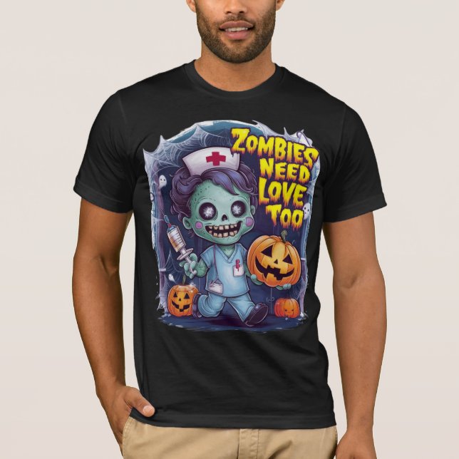 Un zombi lindo en la camiseta de Scrubs (Anverso)