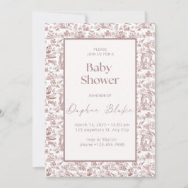 Una acogedora invitación de Baby Shower a la llega