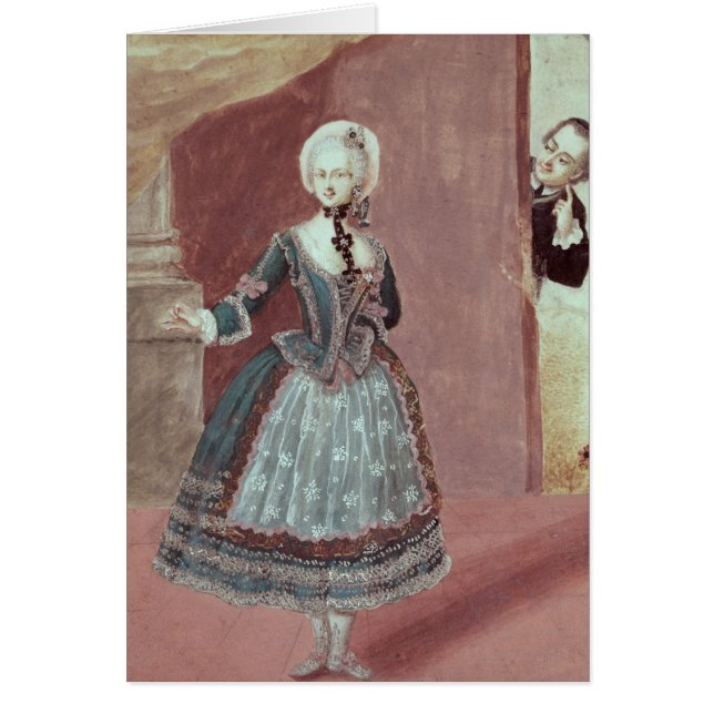 Una actriz en el papel de Rosine (Frente)