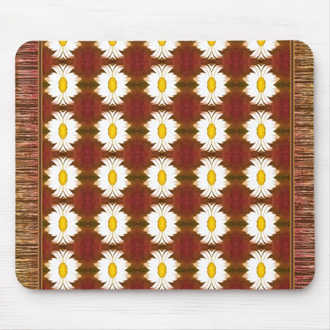 Una alfombra de ratón con motivos florales (Frente)