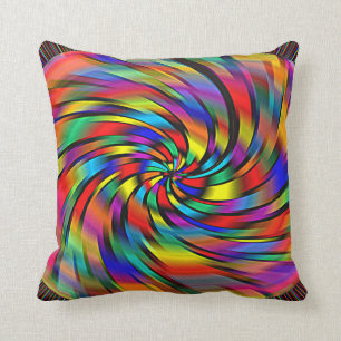 Una almohada colorida del molinillo de viento