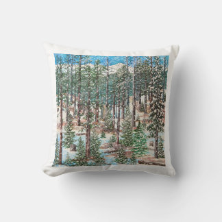 Una almohada de domingo nevado