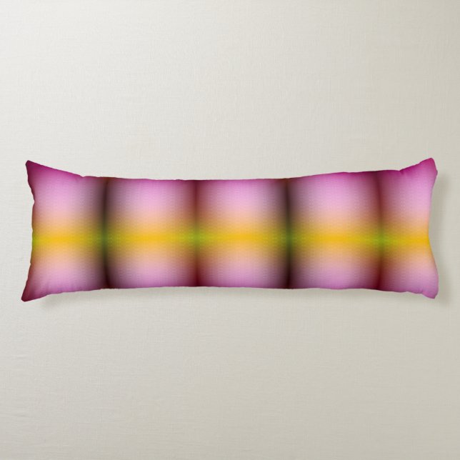 Una almohada decorativa rectangular con un vibrant (Anverso)