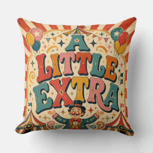 Una Almohada Decorativa Vintage Circus Retro Un Po