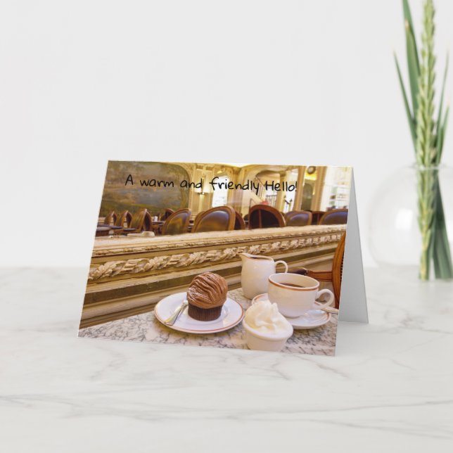 Una amable tarjeta de saludo (Anverso)