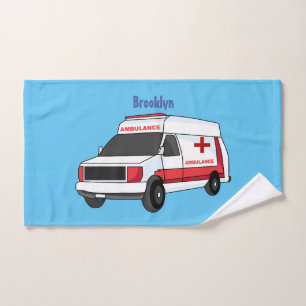 Una ambulancia roja curada van personalizado