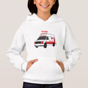 Una ambulancia roja curada van personalizado