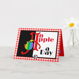 "Una Apple al día" mejor tarjeta