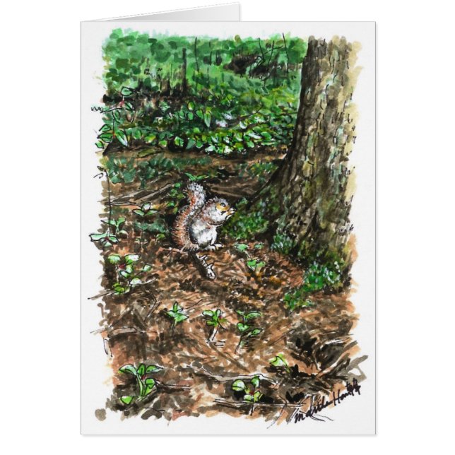 Una ardilla ocupada (Frente)