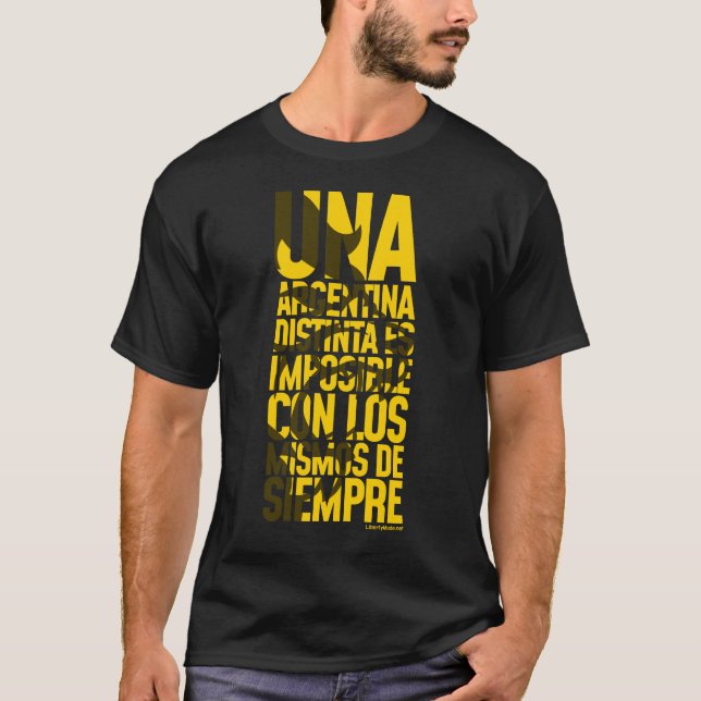 Una Argentina Distinta Javier Milei Remera (Anverso)