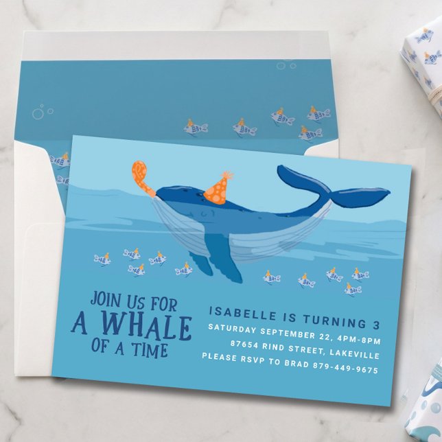 Una Ballena de Diversión – Invitación de Cumpleaño (Subido por el creador)