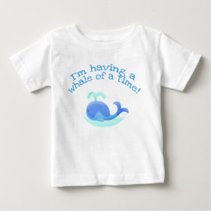 Una ballena de una época - camiseta del bebé de