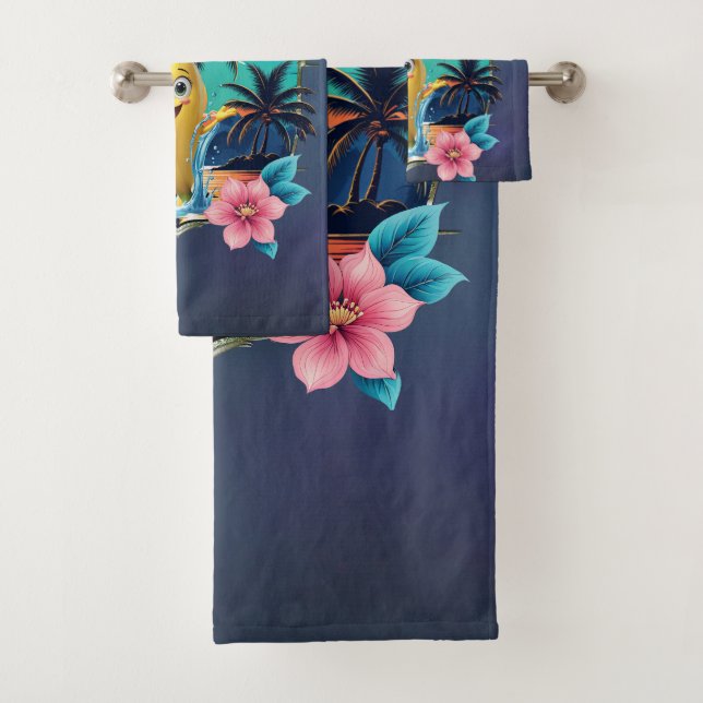 Una banana personalizado en la playa tropical. (In situ)