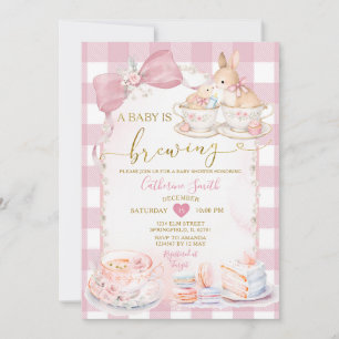 Una Bebé Está En Preparación Invitación de Baby Sh
