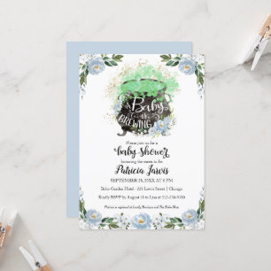 Una Bebé Está En Preparación Invitación de Baby Sh