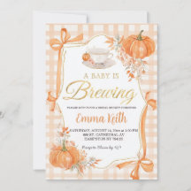 Una Bebé Está En Preparación Invitación para Baby 