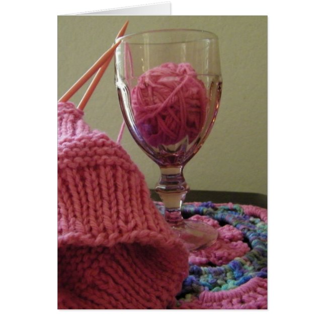 Una bebida del yarn rosado (Frente)