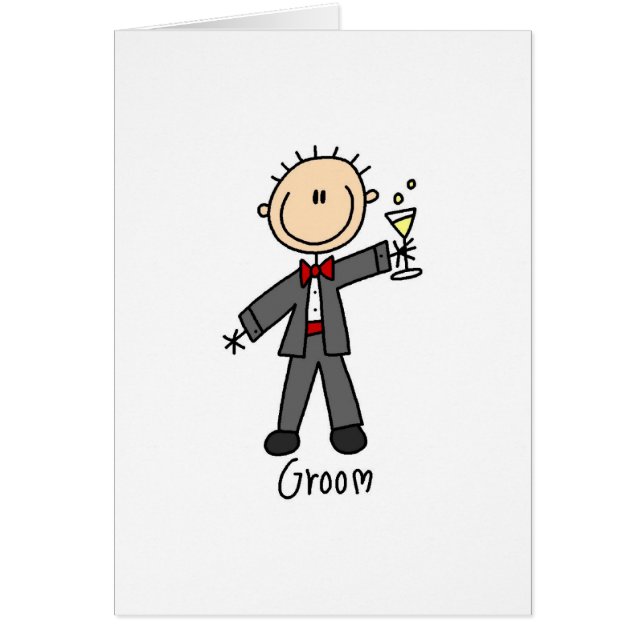 Una bebida para la tarjeta del novio (Frente)