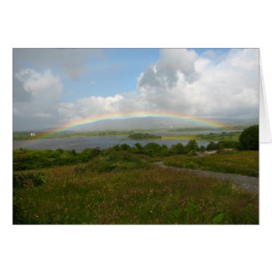 Una bendición irlandesa, arco iris sobre el lago